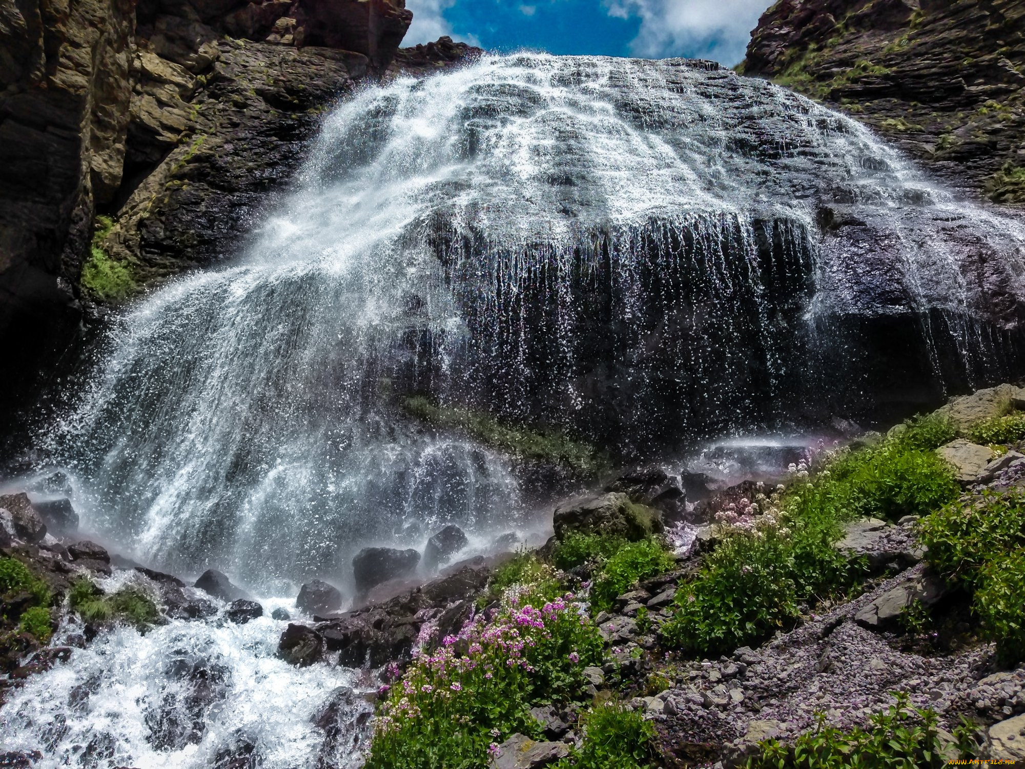 Девичьи косы водопад приэльбрусье фото